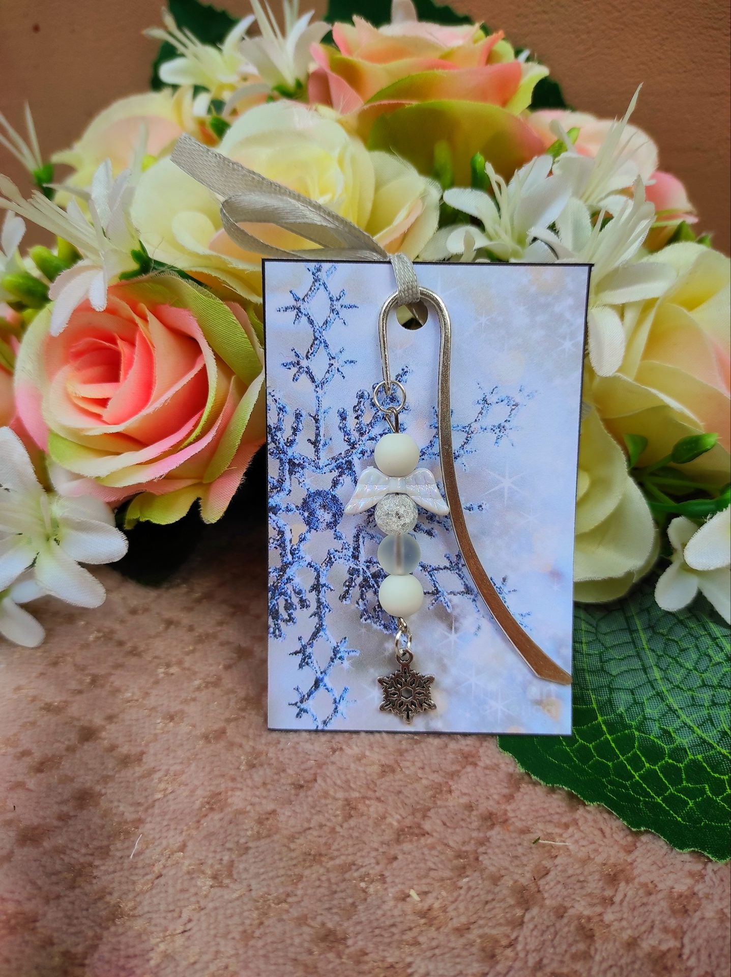 Hegyikristály angyal könyvjelző